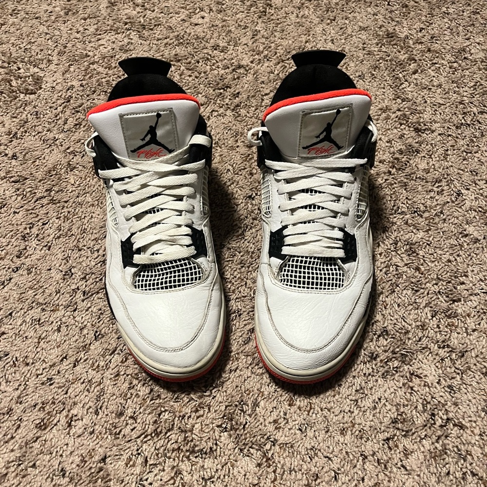Jordan 4 citron size 14 bright crimson